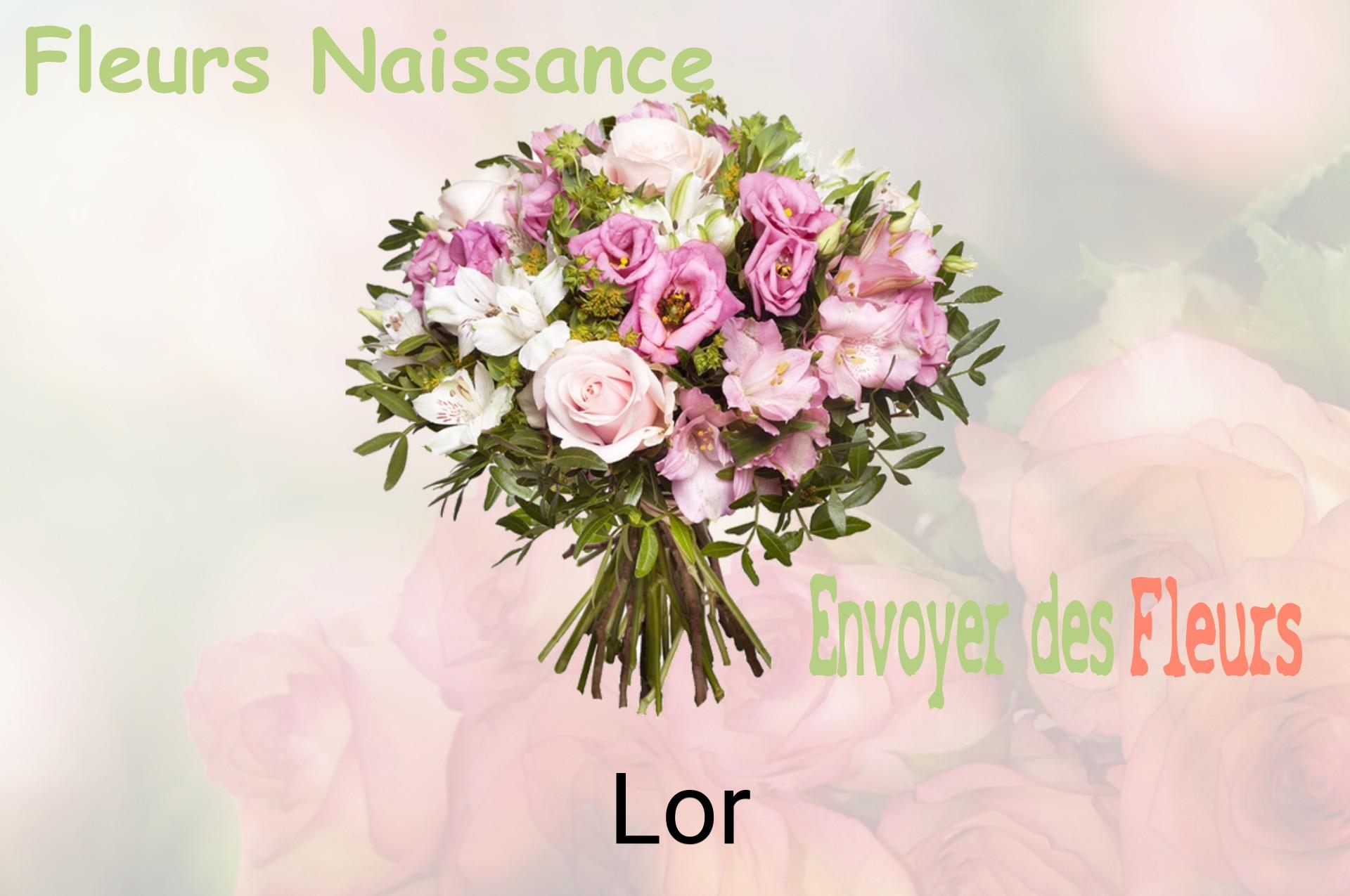 Bouquet de fleurs de naissance livré à Lor